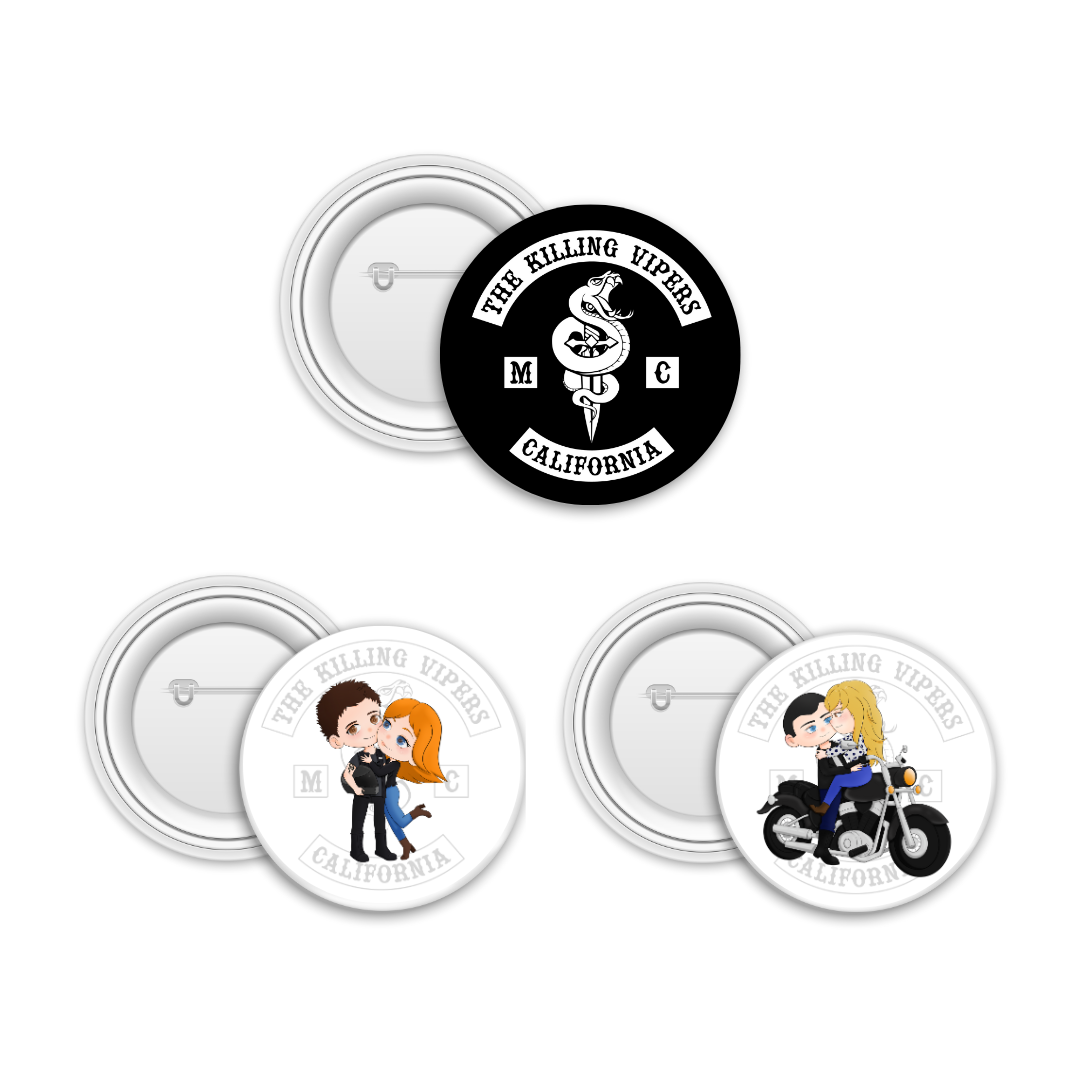 Lot De 3 Badges Kpop Dem_on Hu_nters - Broches Anime 58 Mm, Décoration Sac Et Cosplay